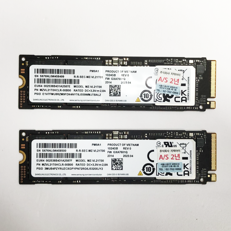 5일사용) 삼성전자 PM9A1 M.2 NVMe (1TB)